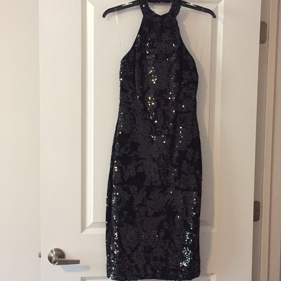 Black Sequin Dress - Picture 2 of 5
